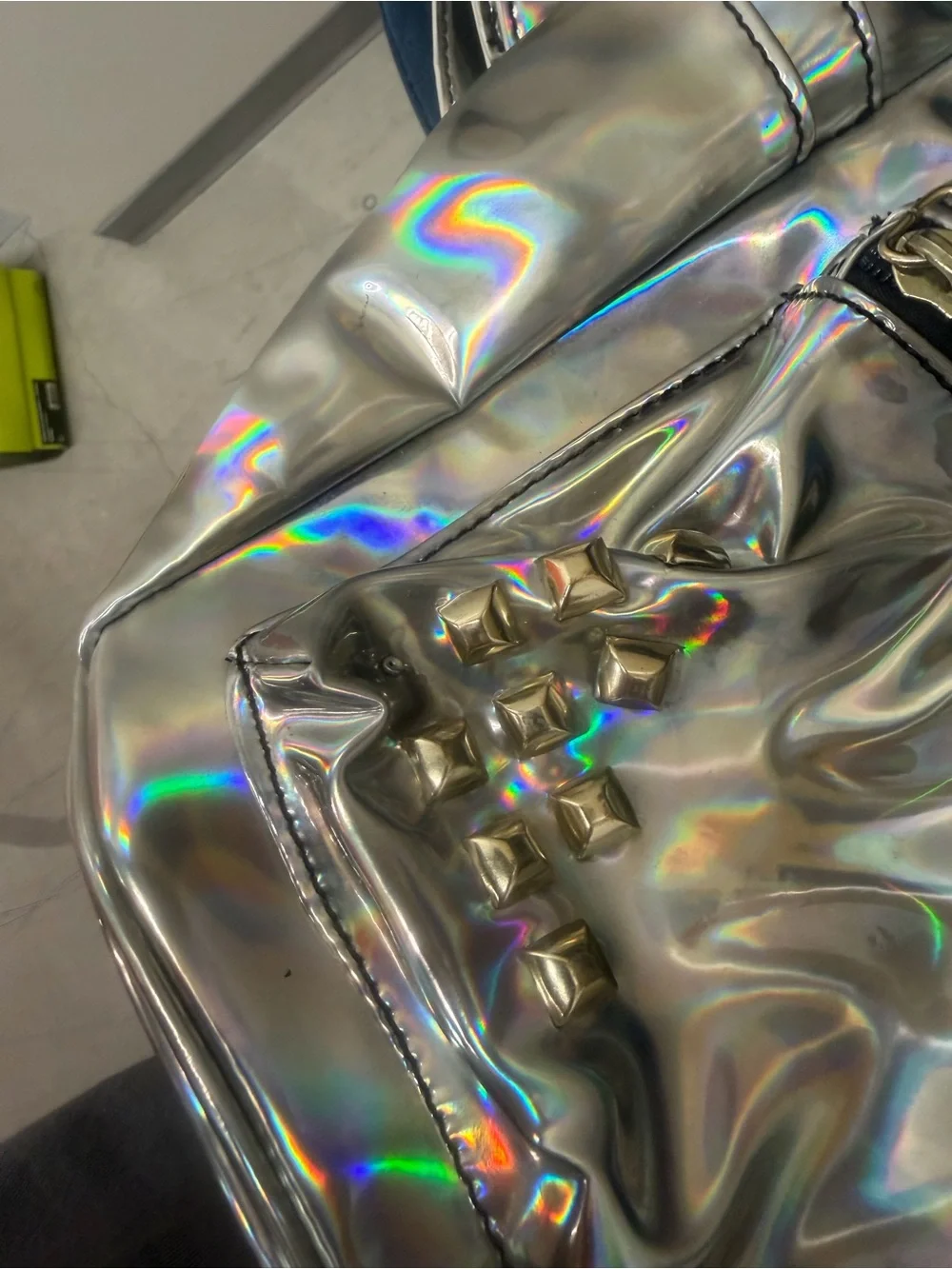 Zumba Funked Up Silver Holographic Backpack
